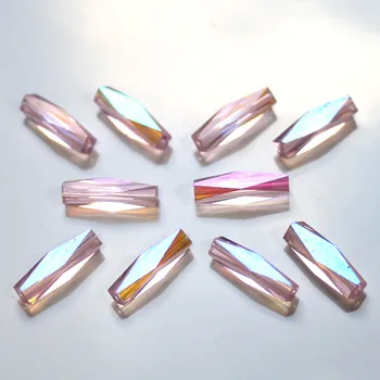 Pravokotnik Avstrijski kristalno kroglice 16*4 MM 100 kozarcev Visoke kakovosti Dolgo Kvadratne oblike stekla Svoboden kroglice za nakit, izdelava zapestnica DIY