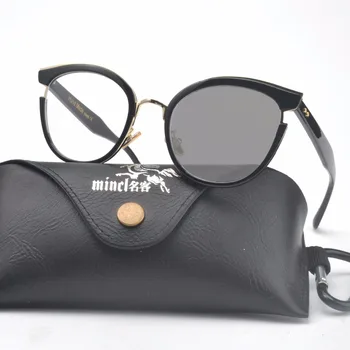 Prehodne sončna očala, Optično razbarvanje objektiv Anti-utrujenost, prevlečeni objektiv Črno Roza Moda cat Lady obravnavi očala NX