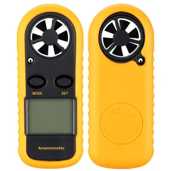 Prenosni Digitalni Ročni Anemometer Elektronski merilnik vrtljajev Hitrosti Vetra, količine Zraka Tračni Meter LCD anemometro z Osvetlitvijo