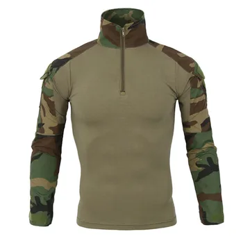 Prikrivanje Vojske T-Shirt Moški NAS RU Vojaki, Boj proti Taktično T Shirt Vojaške Sile Multicam Camo Dolg Rokav T Srajce