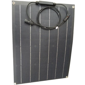 Prilagodljiv Solarni Panel 30w 12VDC ETFE Film Premaz Monokristalne Sončne Celice za Kampiranje na Prostem v Sili Lahka Nepremočljiva