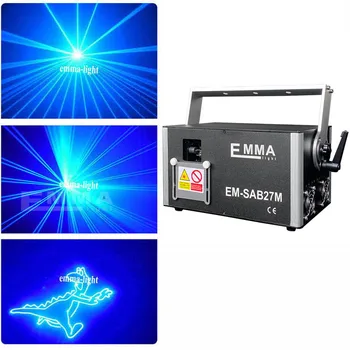 Prodajo! 2018 Nove Lasersko Svetlobo RGB Laser Show DMX ILDA Reža za Kartico SD 30C Sistem 2W Eno Modra Barva Žarka Animacija Projektor