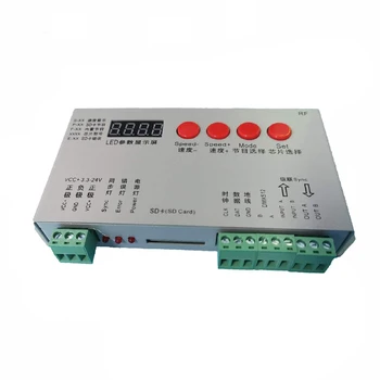 Programable RGB LED Krmilnik DC5-24V Max 2048 Led Pik Krmilnik Naslovljive WS2812B LED Trak SD Krmilnik