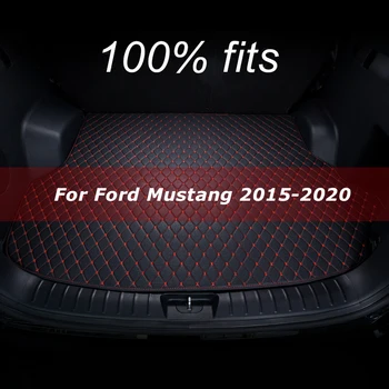 Prtljažniku avtomobila mat za Ford Mustang 2016 2017 2018 2019 2020 tovora linijskih preprogo notranja oprema pokrov