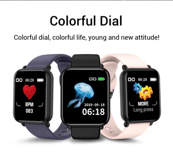 R16 Smartwatch IP68 Vodotesen Srčni utrip, Krvni Tlak Monitor Fitnes Tracker Moški Ženske Pametno Gledati Za Apple IPhone Xiaomi