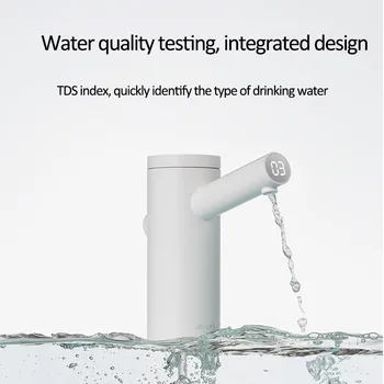 Razpršilnik vode Inteligentno Brezžično Električna Vodna Črpalka USB Vedro Vode Tlak Pitne Steklenice Preklopite Kakovosti Vode Test