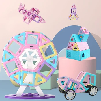 Romboss Magnetni Oblikovalec Konstrukcijski Set Model & Stavbe Igrača Magneti, Magnetni Bloki, Ploščice Izobraževalne Igrače Za Otroke