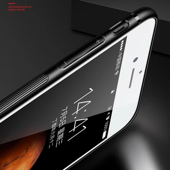 RZP Kaljeno Steklo Ohišje za iPhone X 8 7 Trdi Hrbtni Pokrovček Primeru za Apple iPhone 7 8 Plus 10 X Mehko TPU Silikonski Odbijač