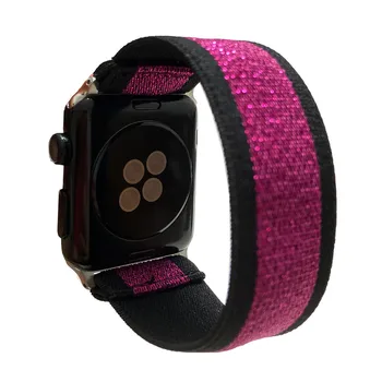 Scrunchie Elastična Watchband za Apple Watch Band 38 mm 40 mm 42mm 44 Stretchy Najlon Zanko Traku Zapestnica za iwatch 6 5 4 3 2 1