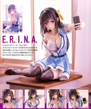 Seksi Anime Slika Hiten Ilustracije [E. R. I. N. A.] PVC Dejanje Slika Unije Ustvarjalne Matsumoto Erina Seksi Dekle Slika Model 17 cm