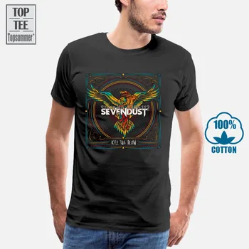 Sevendust Logotip Tshirt Black Novi ljudje S T Shirt Velikost S Do 3Xl