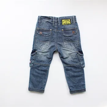 SHUZHI Moda Baby Fantje Dekleta jeans Dobro Qualtiy Otroci Traper Polne Hlače za fantka, Otroka Kavboj Jeans Hlače Cool Design 2-6 let