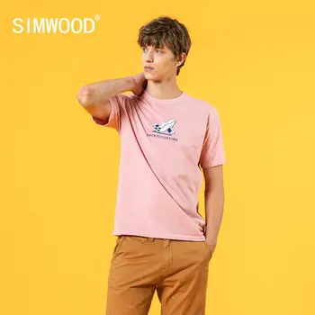 SIMWOOD 2020 Poletje nove t-shirt moški smešno tiskanja vrhovi plus velikost bombaž tanke dihanje tees visoke kakovosti tshirt SJ170712