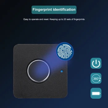 Smart brez ključa Prstnih Kabinet Zaklepanje Biometričnih Zaklepanje Električni Prstnih Predal Ključavnica za Office Predal Datoteke Omara Črna