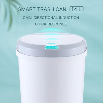Smart Smeti 12L Samodejni Senzor za Smeti Bin Inteligentni Indukcijske Koš za smeti Domači Kuhinji Kopel Dustbin