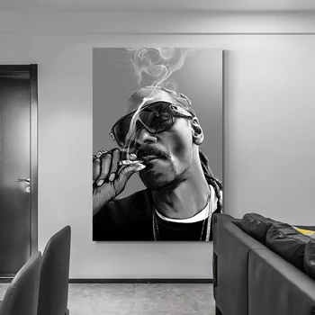 Snoop Dogg Plakat Hip Hop Rapper Platno Slikarstvo Gangster Rap Glasbe, Pevka Natisne Slaven Stenske Slike Za Spalnico Doma Dekor