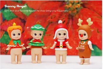 Sonny Angel 6pcs/set Mini Božič Seriji Sonny Angel Lutke PVC Dejanje Slika Zbirateljske Model Igrača 8 cm KT2530