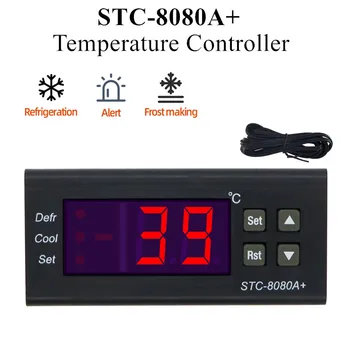 STC-8080A+ Mikro-računalnik Temperaturni Regulator Hladilnik, Termostat Samodejno Odmrzovanje Inteligentni Termostat Alarmno Funkcijo