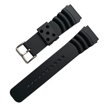 STEELDIVE watchband za 22 mm športi, potapljaški trak Trdega silikona manšeta za moške