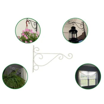 Steni Visi Nosilci Kljuke za Vrt Košarico Luč Travnik Svetlobe Cvetlični Lončki Rastlin Obešalnik za Vrtnarjenje Dekoracijo 25x20CM