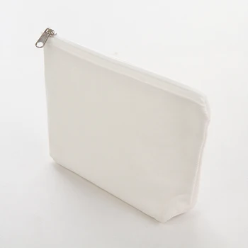 Svetlo Stvaritve Platno Ličila Vrečke z Zadrgo (6 Pack) 6 x 5 Cm, Off White DIY Cosmatic Vrečko