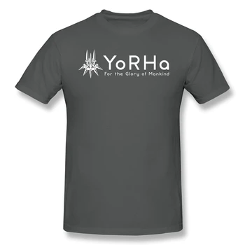 T-Shirt za Moške YoRHa - Bela, Bombaž NieR Automata T Shirt 6XL Smešno Plus Velikost Oblačila