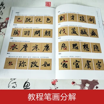 Teče Skript - na Tisoče znakov Zhao Meng - Kitajska Kaligrafija Pisanja - študent Preprost Redno Skriptov pisanja