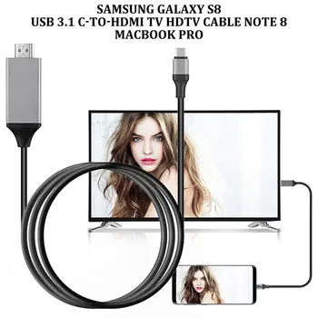 Tip-C USB-C HDMI HDTV 4K Kabel Za Samsung Galaxy Note 8 9 S10+ Plus