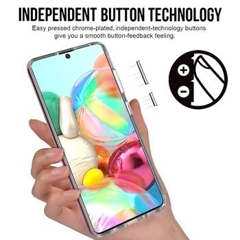 TOIKO Chiron Kristalno Jasno Primeru Telefon za Samsung Galaxy A71 Shockproof Zaščitne Prevleke Mehkih TPU Odbijača Težko PC Hibridni Lupini