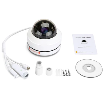 TOMLOV Mini 4MP PTZ HD IP Kamera Zunanja POE Varnosti Dome Kamera 4 mm določen poudarek Pan Onvif Omrežja IR Noč Varnosti CCTV Kamera