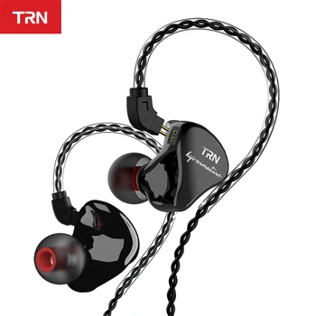 TRN IM1 Pro 1BA 1DD Hibrid, V Ušesa Slušalke, ki Teče Šport HI-fi Slušalke Snemljivo Držalo za Slušalke TRN V90 V80 IM2 V20 BT20 BA5 T3