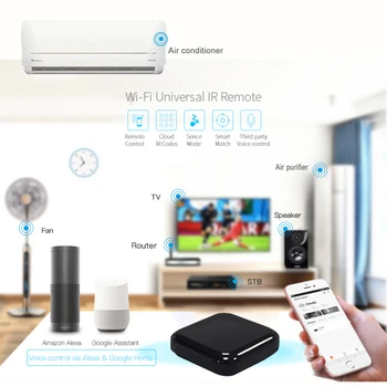 Tuya WiFi IR Daljinski upravljalnik Za klimatska Naprava TV Smart Home Ir Univerzalnega Krmilnika Za Alexa Google Avtomatizacijo Doma