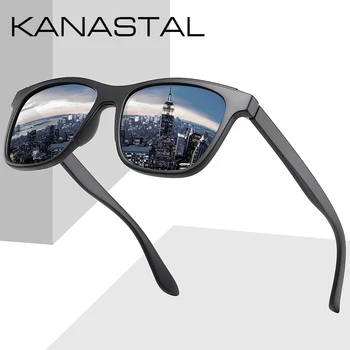 Ultralahkih Polarizirana sončna Očala TR90 Moški Ženske Vožnje Kvadratnih Slog, sončna Očala Moški Buljiti Ogledalo sončna Očala Gafas De Sol