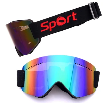 Unisex Moški Ženske Smučarska Očala Nastavljiv Sneg Snowboard Motoristična Očala Goggle Anti-Fog Sferične Smučanje Motorne Sani Očala