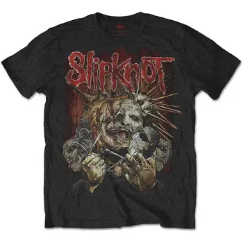 Uradni Slipknot T Shirt Iskidan Mens Black Classic Rock Metal Tee Merch Nova