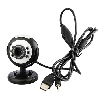 USB 2.0, HD Webcam LED Luči HDWeb Fotoaparat, Digitalna Kamera z Vgrajeno HD Mikrofon 1600 X 1200p Web Cam za Računalnik Prenosnik