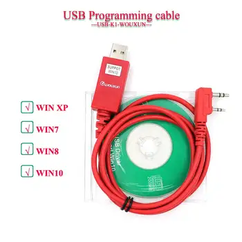 USB Kabel za Programiranje Walkie Talkie Wouxun KG-UVD1P KG-UV6D KG-UV8D KG-UV899 KG-UV9DTwo Način, Radio, Podporo WIN7 WIN8 WIN10
