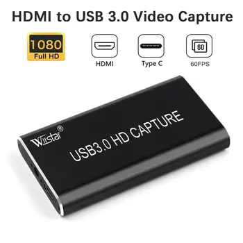 USB Zajem Video Kartico za USB 3.0, HDMI 1080P Video Naprave za Zajemanje Ključ za TV PC PS4 Igra v Živo za Windows, Linux Os X
