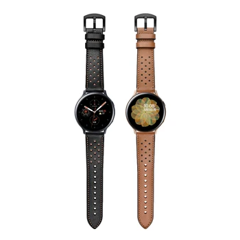 Usnje Watchband Za Samsung Galaxy Watch Aktivna 2 40 mm 44 Zapestnica gt 2e Trak Galaxy Watch 42 46mm Zamenjava Pasu 20 22 mm