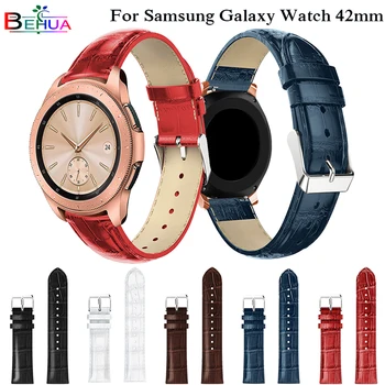 Usnje Zamenjava Watch Trak Pasu Za Samsung Galaxy Watch 42mm SM-R810 Zapestnica band za samsung prestavi s2 klasičnih watchbands