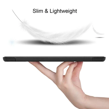 Utra Slim Luksuzni Folio Stojalo Lahki bujenje/Sleep Usnjena torbica Smart Cover Za Samsung Galaxy Tab S6 Lite 10.4 SM-P610 P615