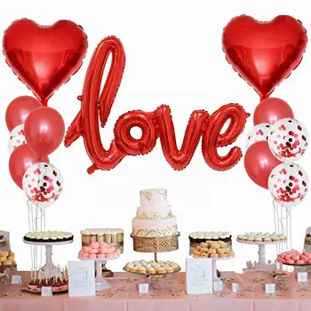 Valentinovo Folija Baloni in Latex Baloni Obleko za Poroko, Sodelovanje, Predlog, Stranka