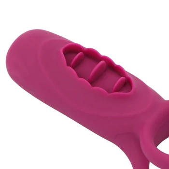 VATINE Jezika Željah Vibrator Cockring Sex Igrače Za Odrasle Ženske Masturbator Klitoris Vagine Seks Orodja Za Pare, Daljinsko upravljanje