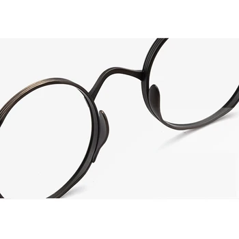 Vintage Acetat Kratkovidnost Očal Okvir Moških Krog Luksuzne Blagovne Znamke Optični Recept Titana Očala Okvir Ženske Majhne Očala