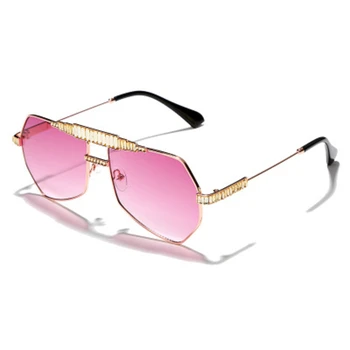 Vintage Velik Okvir Letalstva sončna Očala Moških 2020 Luksuzne blagovne Znamke Retro Prevelik Kovinska sončna Očala Ženske Ocean Leče za Očala UV400