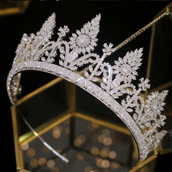 Visoka kakovost luksuznih kristalno krono in headdress nevesta poročni dodatki za lase glavo stranka headdress nakit Nueva Tiara