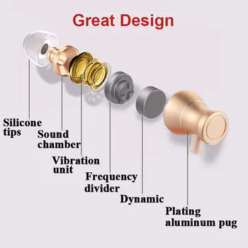 Visoka Kakovost šumov Ušesnih Čepkov 3.5 mm Jack za Slušalke Stereo in-Ear Slušalke Za iphone 4 in 4s 5s 5 6 6s