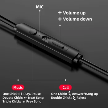 Visoke kakovosti V uho Bas Zvok Slušalke 3.5 mm bas kovinski slušalke Slušalke Izolacijo Hrupa za MP3 Predvajalniki Z mic ios/Androi
