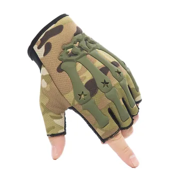 Vojaške Vojske Taktične Rokavice Moški Členek Rokavice brez Prstov Proti Drsenju Koles Streljanje Paintball Motornih SWAT Pol Prst Rokavice