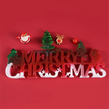 Vroče Prodaje Božični Plesni, Pismo Snežaka, Plastični Kalup Reliefi Die DIY Orodja za Božični Okraski Beli Božič Dekor trgovina